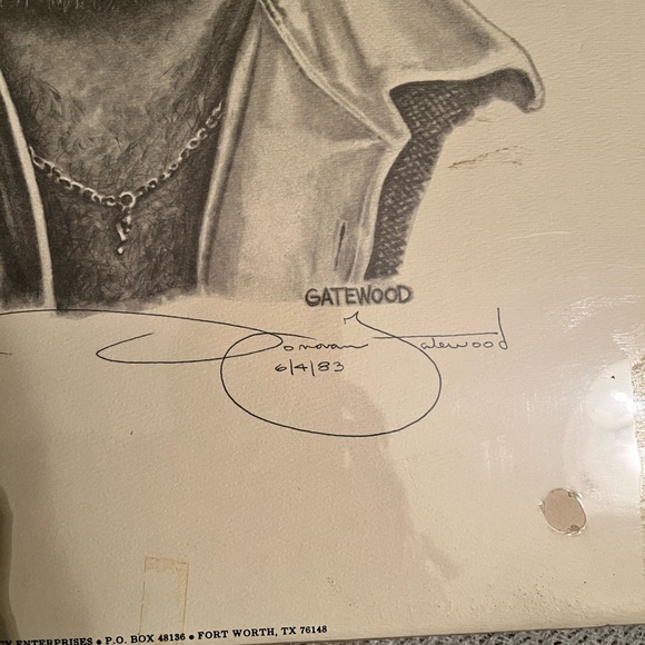 Vintage Kenny Rogers sketch by Donovan Gatewood. - Picture 2 of 9